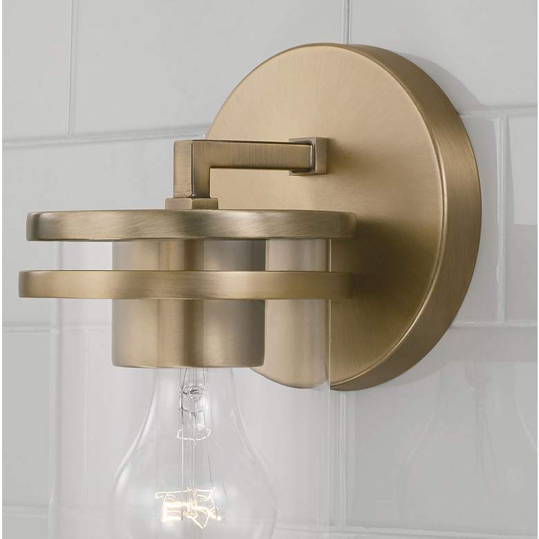 Image 3 HomePlace Lighting Fuller 1 Light Sconce Aged Brass more views