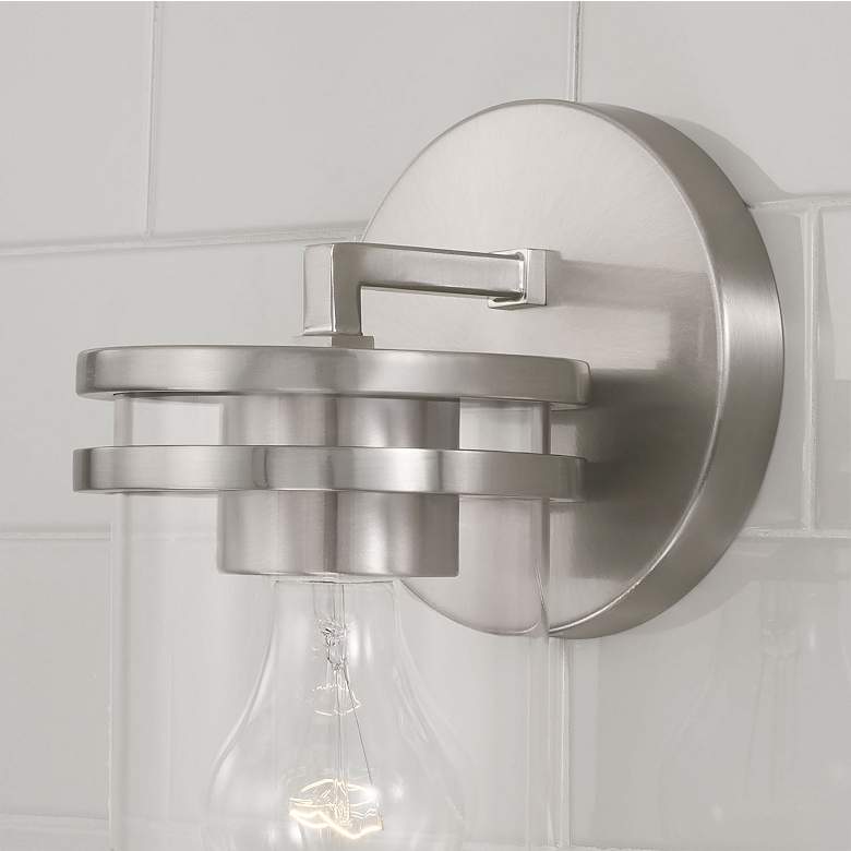 Image 3 HomePlace Lighting Fuller 1 Light Sconce Brushed Nickel more views