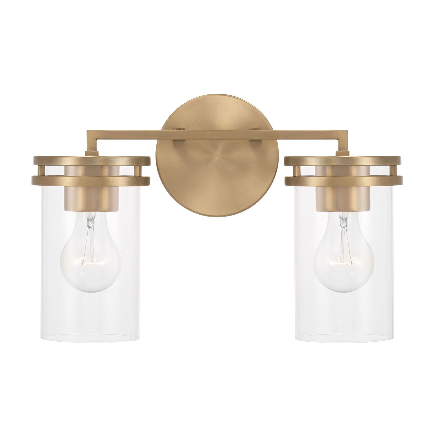Image 5 HomePlace Lighting Fuller 2 Light Vanity 14.25" Aged Brass more views