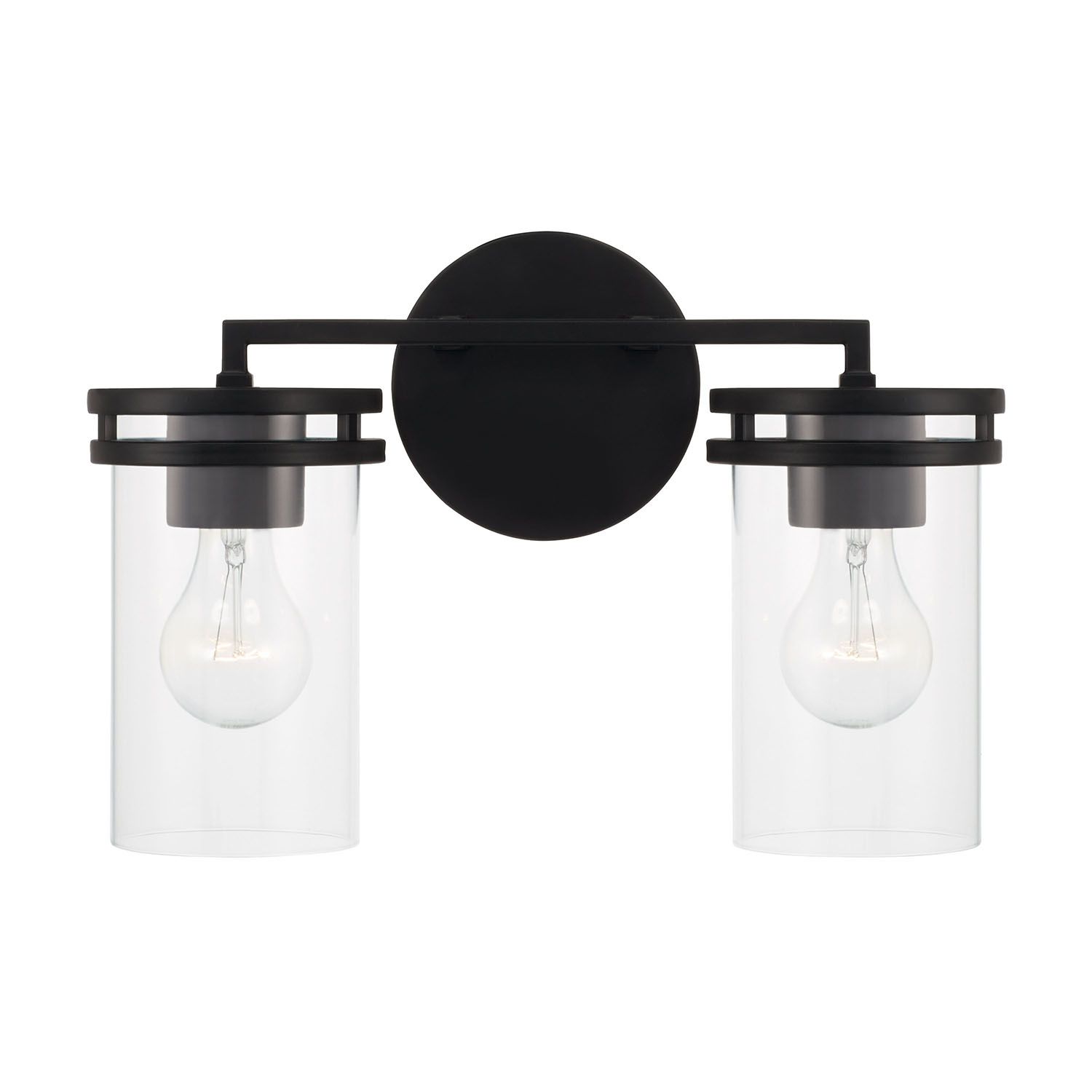 Image 5 HomePlace Lighting Fuller 2 Light Vanity 14.25" Matte Black more views
