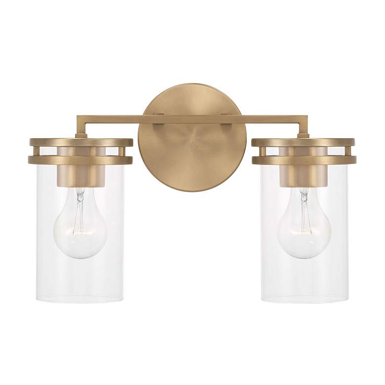 Image 5 HomePlace Lighting Fuller 2 Light Vanity Aged Brass more views