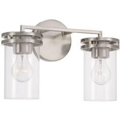 HomePlace Lighting Fuller 2 Light Vanity Brushed Nickel