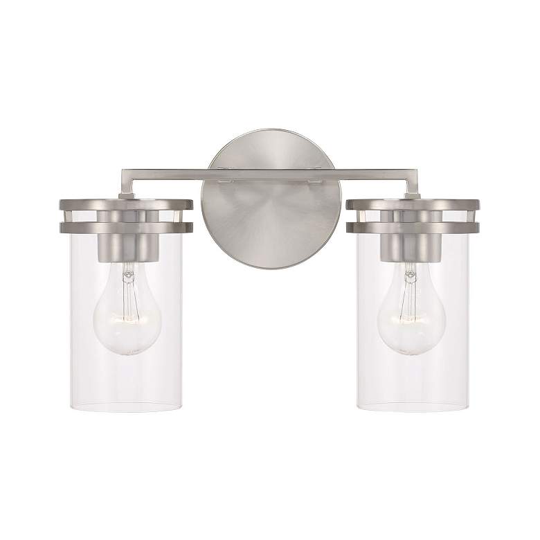 Image 5 HomePlace Lighting Fuller 2 Light Vanity Brushed Nickel more views