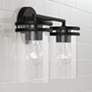 3_HomePlace Lighting Fuller 2 Light Vanity Matte Black more views