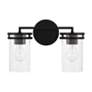 5_HomePlace Lighting Fuller 2 Light Vanity Matte Black more views