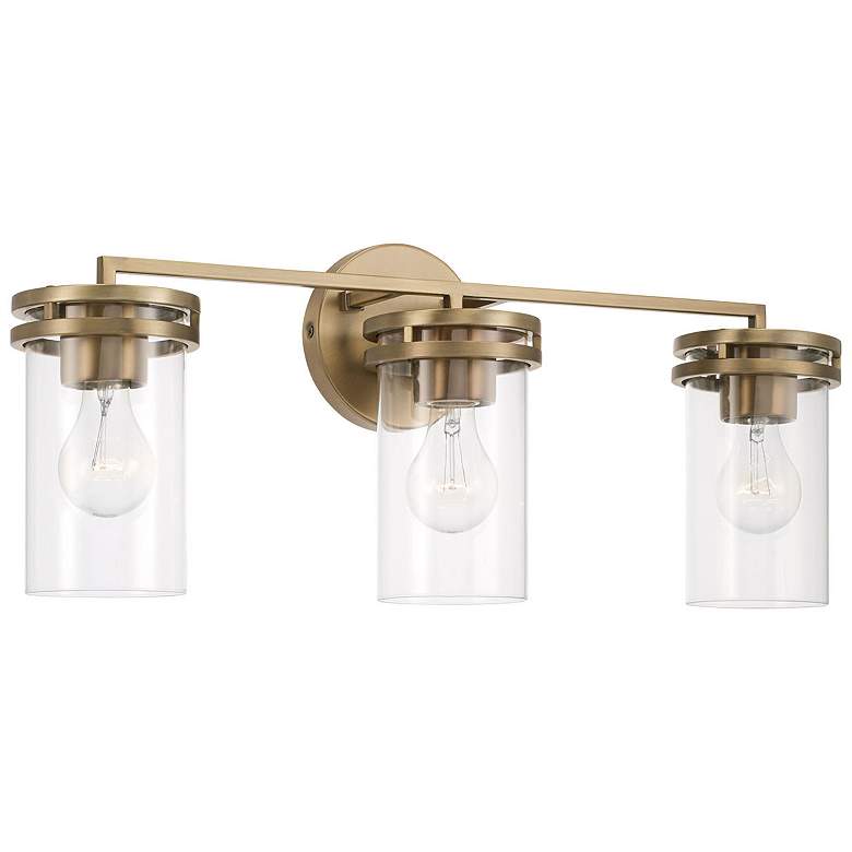 Image 1 HomePlace Lighting Fuller 3 Light Vanity Aged Brass