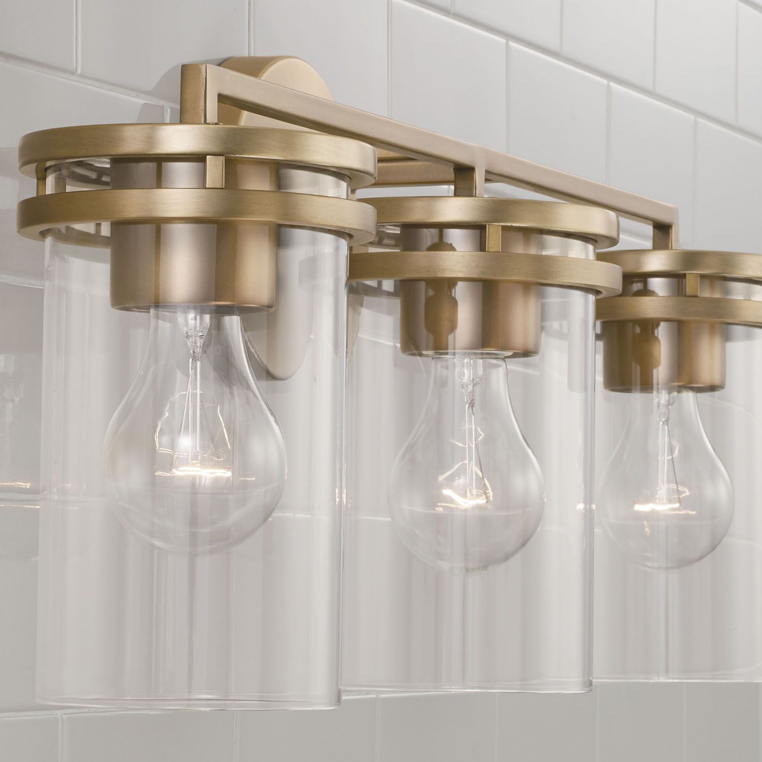 Image 3 HomePlace Lighting Fuller 3 Light Vanity Aged Brass more views