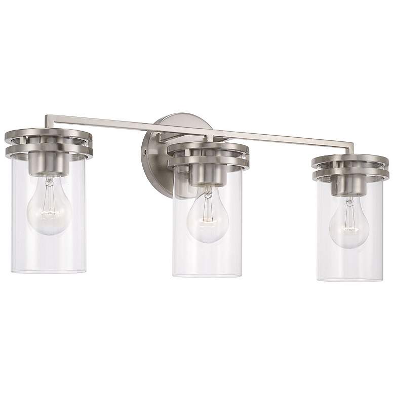 Image 1 HomePlace Lighting Fuller 3 Light Vanity Brushed Nickel