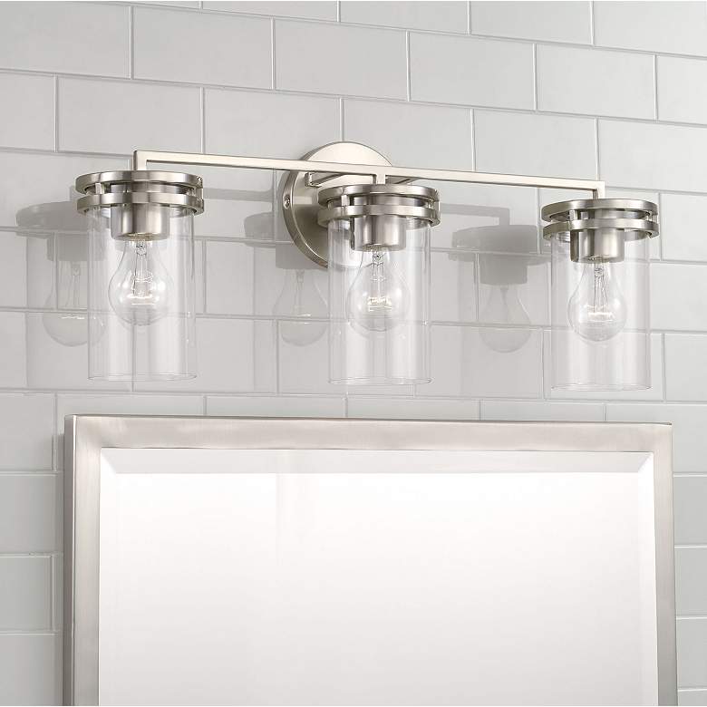 Image 2 HomePlace Lighting Fuller 3 Light Vanity Brushed Nickel more views