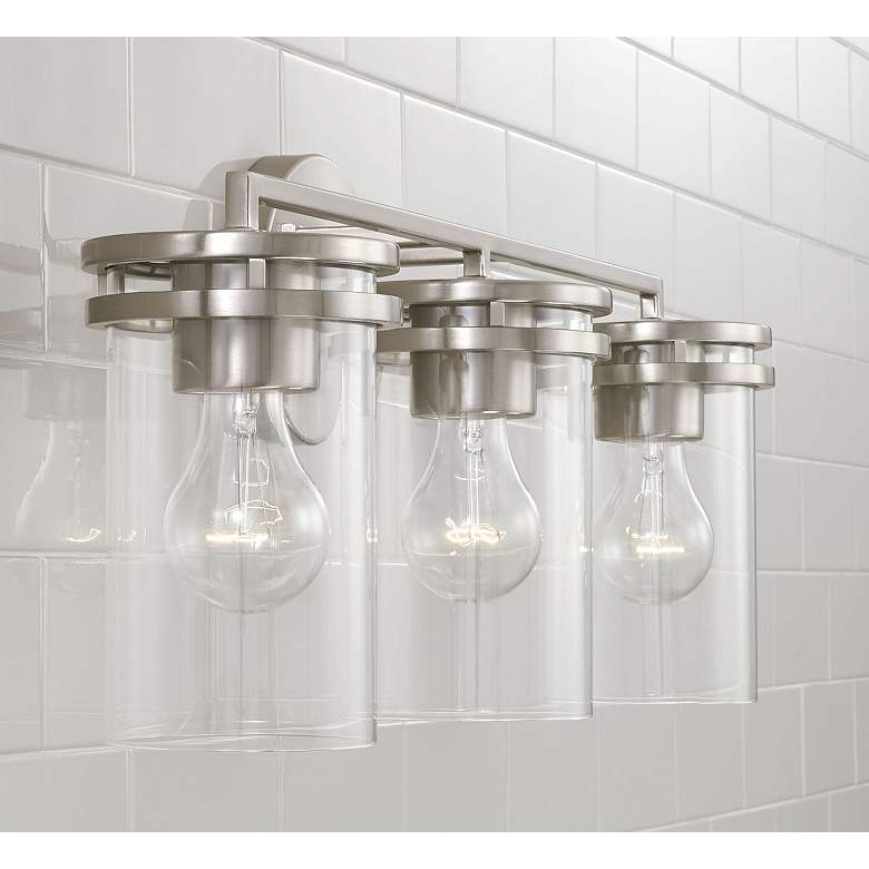 Image 3 HomePlace Lighting Fuller 3 Light Vanity Brushed Nickel more views