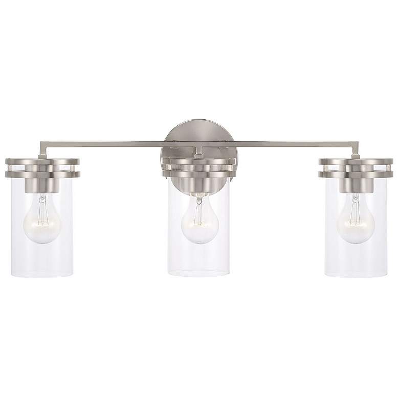 Image 5 HomePlace Lighting Fuller 3 Light Vanity Brushed Nickel more views