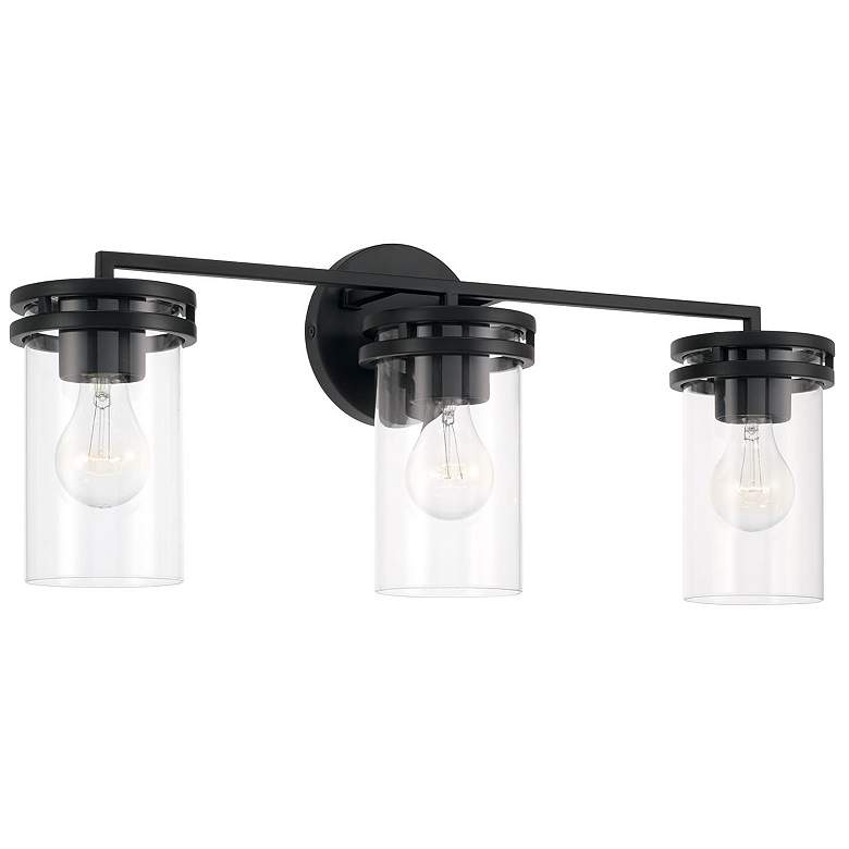 Image 2 HomePlace Lighting Fuller 3 Light Vanity Matte Black