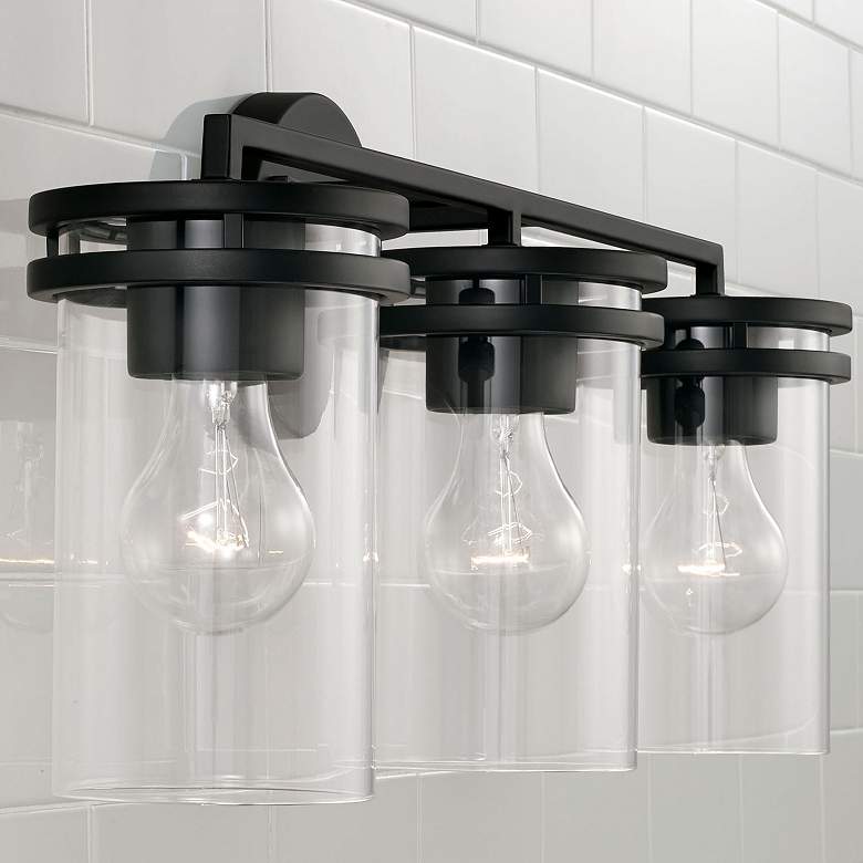 Image 3 HomePlace Lighting Fuller 3 Light Vanity Matte Black more views