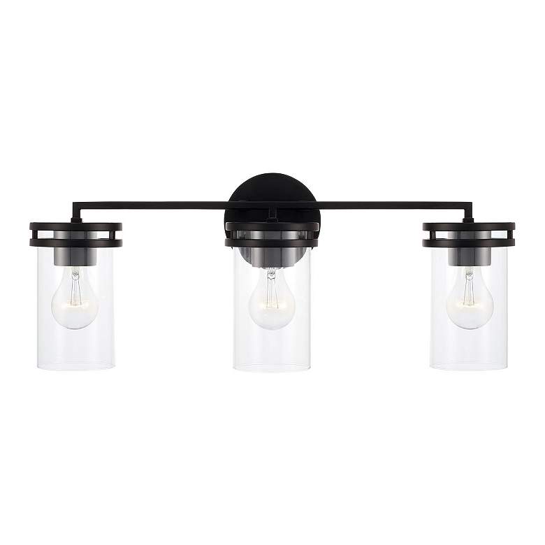 Image 5 HomePlace Lighting Fuller 3 Light Vanity Matte Black more views