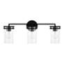 5_HomePlace Lighting Fuller 3 Light Vanity Matte Black more views