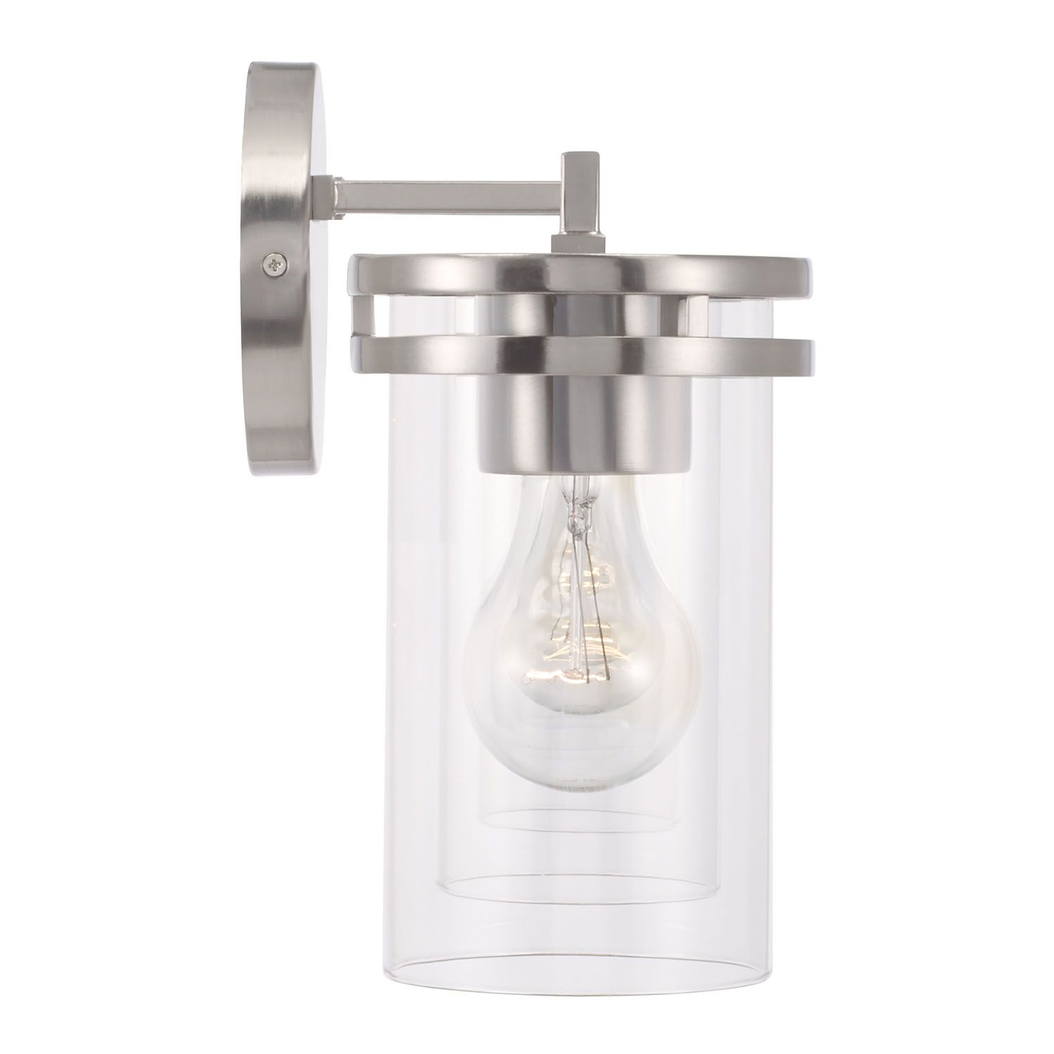 Image 4 HomePlace Lighting Fuller 4 Light Vanity 33.5" Brushed Nickel more views