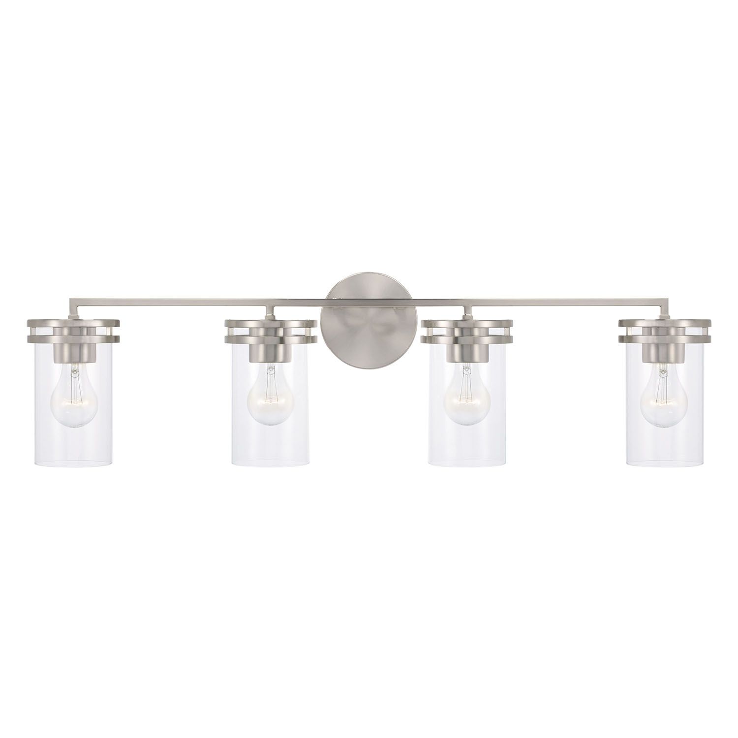 Image 5 HomePlace Lighting Fuller 4 Light Vanity 33.5" Brushed Nickel more views