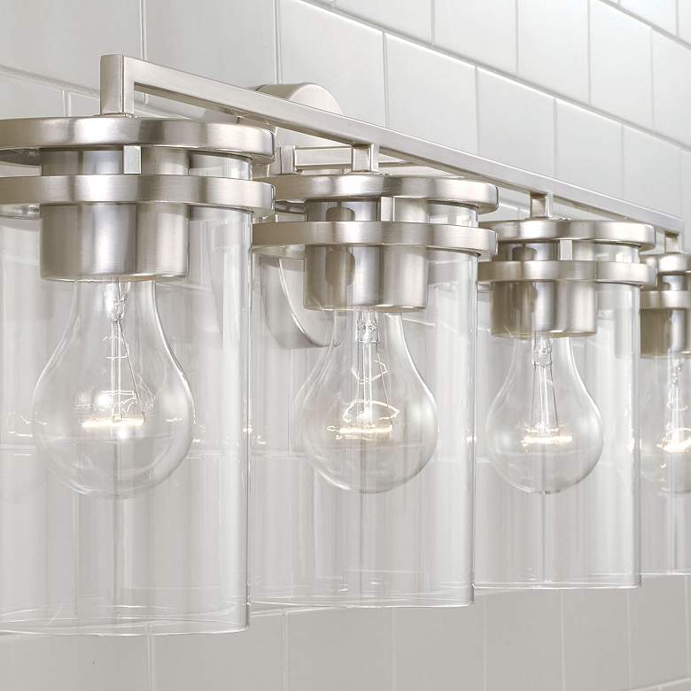 Image 3 HomePlace Lighting Fuller 4 Light Vanity Brushed Nickel more views