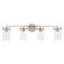 HomePlace Lighting Fuller 4 Light Vanity Brushed Nickel