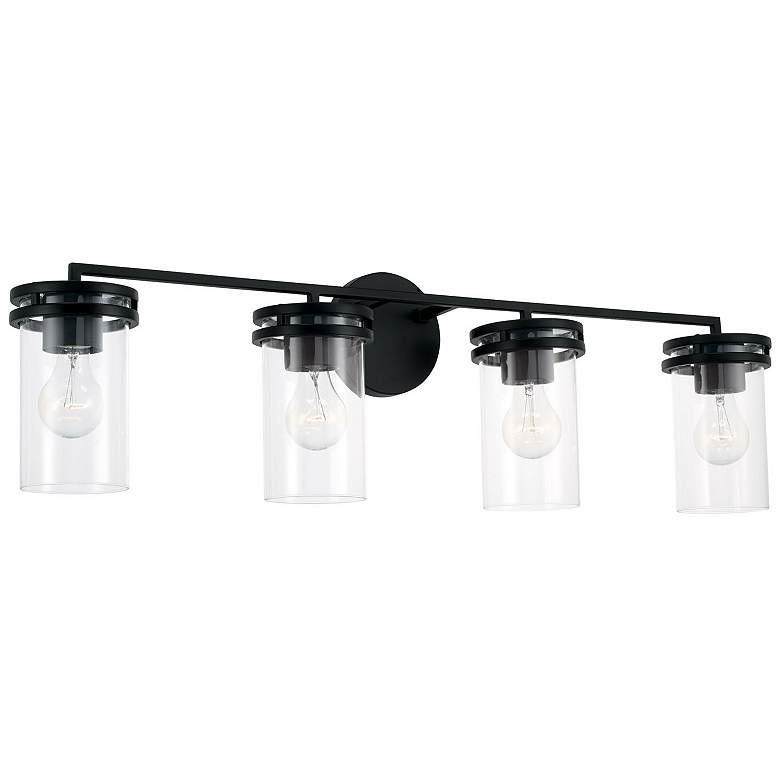 Image 2 HomePlace Lighting Fuller 4 Light Vanity Matte Black