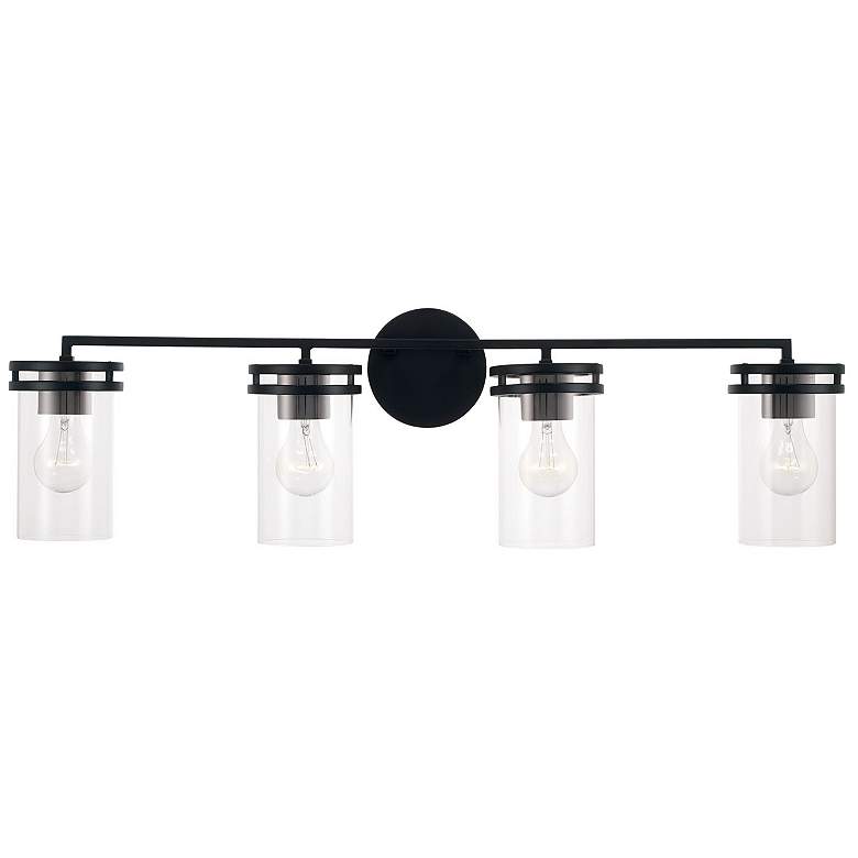 Image 6 HomePlace Lighting Fuller 4 Light Vanity Matte Black more views