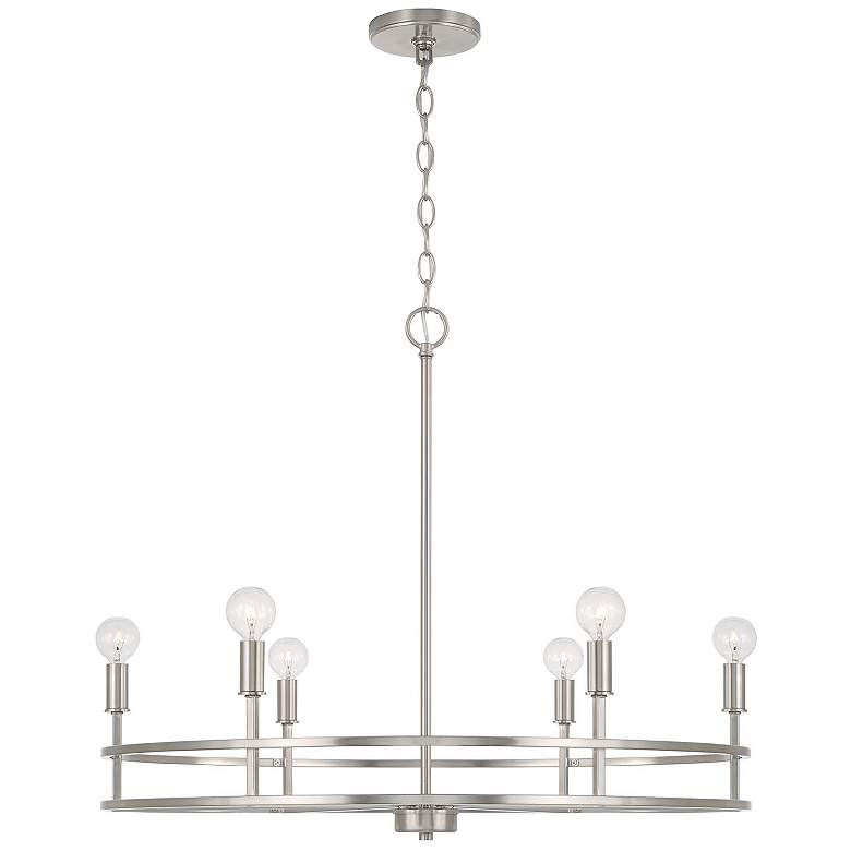 Image 1 HomePlace Lighting Fuller 6 Light Chandelier Aged Brass
