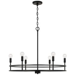 HomePlace Lighting Fuller 6 Light Chandelier Matte Black