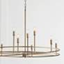 Thumbnail3 of HomePlace Lighting Fuller 9 Light Chandelier Aged Brass more views