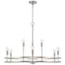 2_HomePlace Lighting Fuller 9 Light Chandelier Brushed Nickel