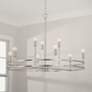 Thumbnail1 of HomePlace Lighting Fuller 9 Light Chandelier Brushed Nickel