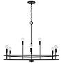 2_HomePlace Lighting Fuller 9 Light Chandelier Matte Black