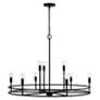 4_HomePlace Lighting Fuller 9 Light Chandelier Matte Black more views