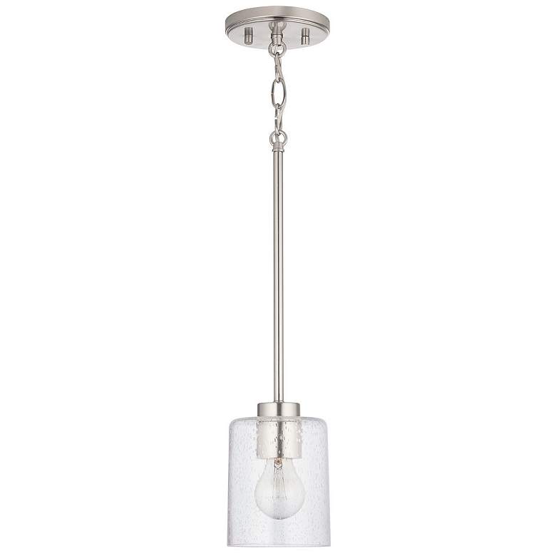 Image 1 HomePlace Lighting Greyson 1 Light Pendant Brushed Nickel