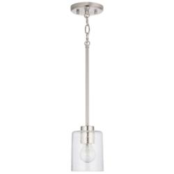 HomePlace Lighting Greyson 1 Light Pendant Brushed Nickel