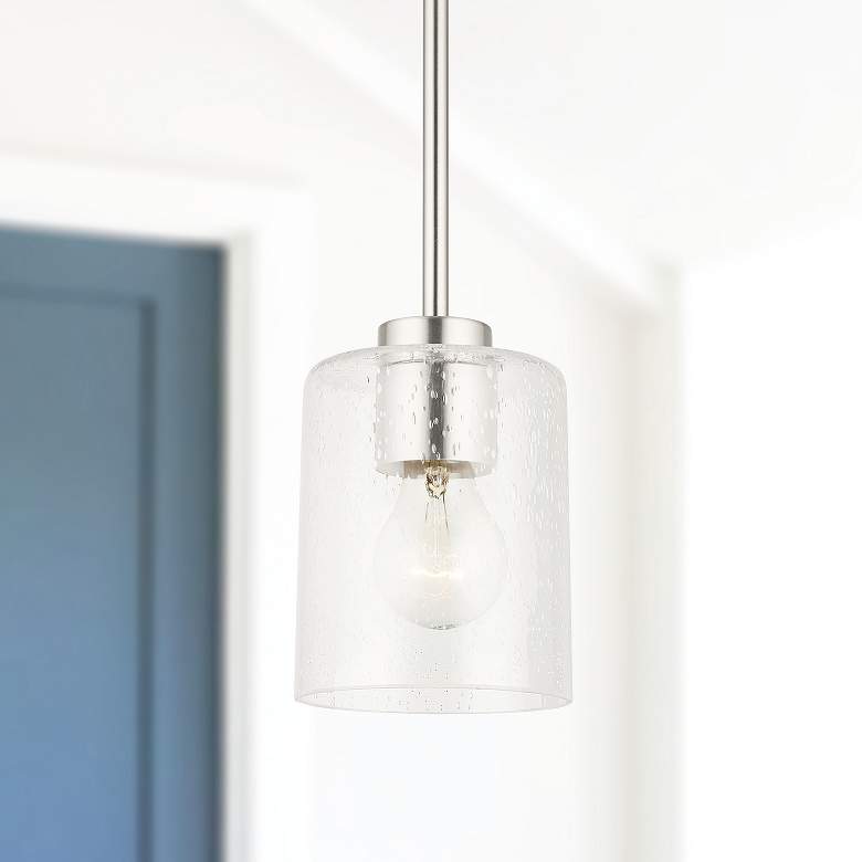 Image 1 HomePlace Lighting Greyson 1 Light Pendant Brushed Nickel