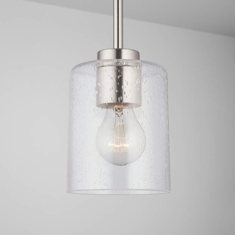 Image 3 HomePlace Lighting Greyson 1 Light Pendant Brushed Nickel more views