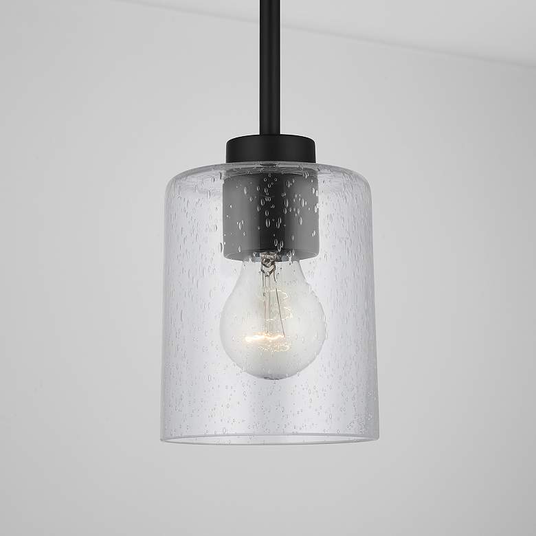 Image 3 HomePlace Lighting Greyson 1 Light Pendant Matte Black more views