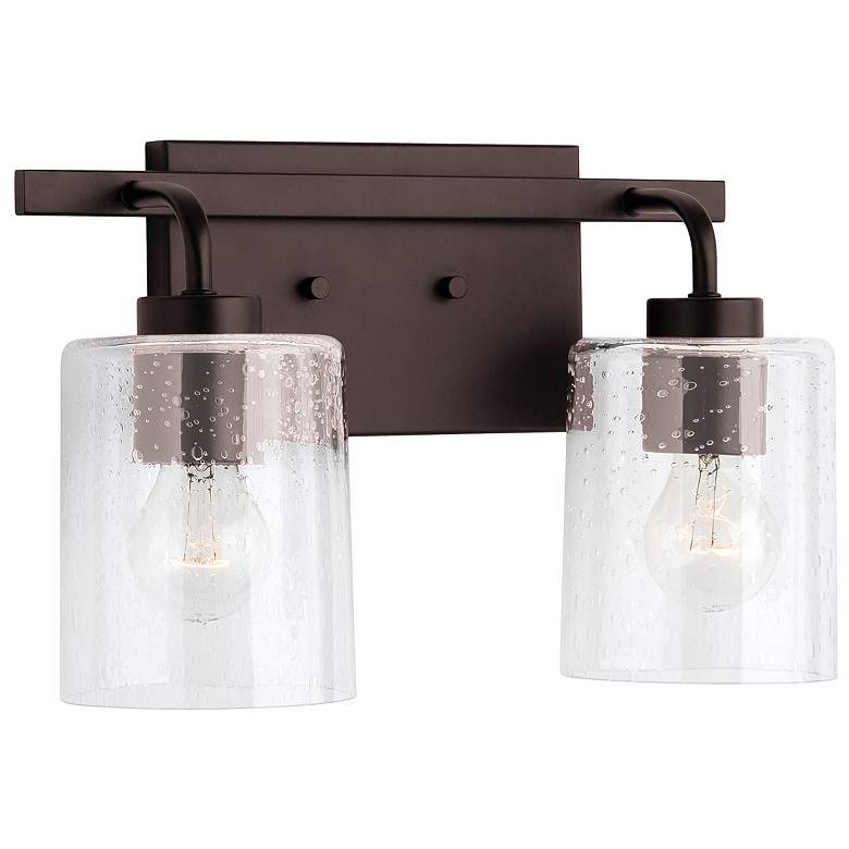 Image 1 HomePlace Lighting Greyson 2 Light Vanity Bronze
