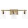 HomePlace Lighting Greyson 3 Light Vanity Aged Brass