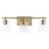 HomePlace Lighting Greyson 3 Light Vanity Aged Brass