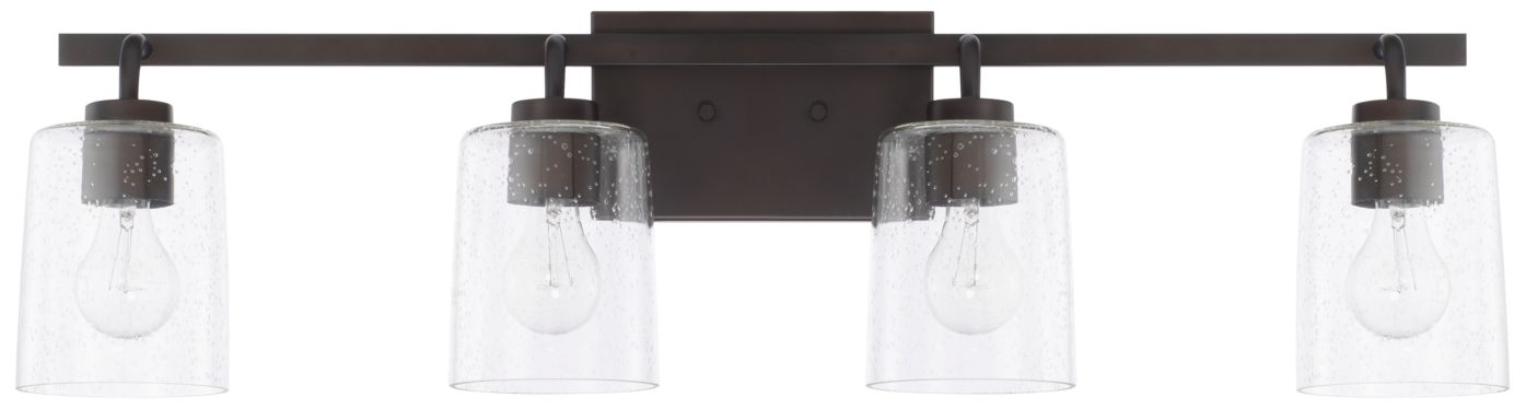 HomePlace Lighting Greyson 4 Lig Vanity 33.5" Bronze