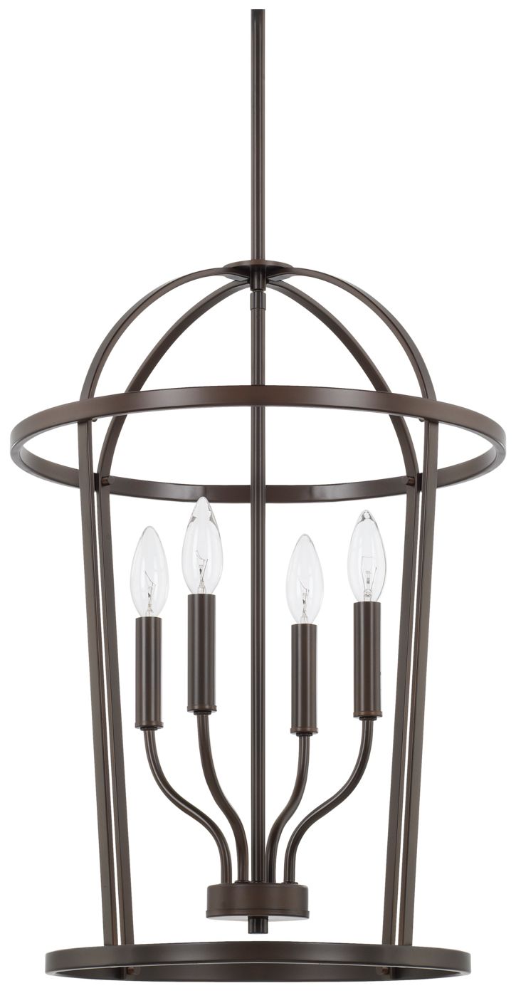 HomePlace Lighting Greyson 4 Light Foyer 16" Bronze