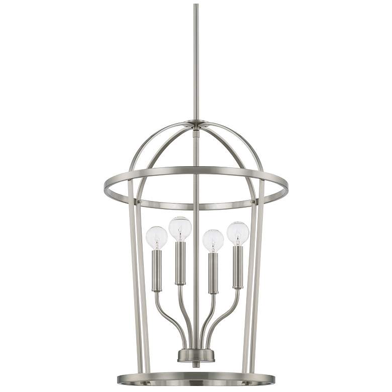 Image 1 HomePlace Lighting Greyson 4 Light Foyer Brushed Nickel