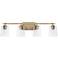 HomePlace Lighting Greyson 4 Light Vanity Aged Brass