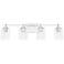 HomePlace Lighting Greyson 4 Light Vanity Chrome