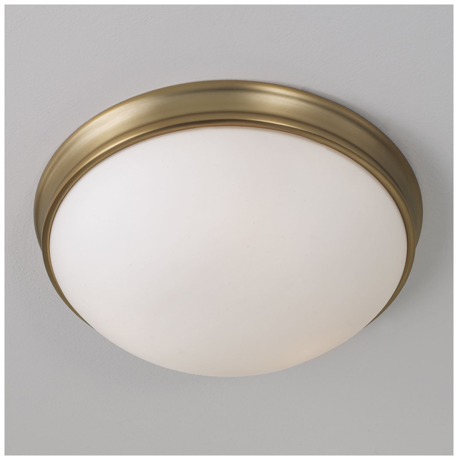 Image 3 HomePlace Lighting Hansen 2 Light Flush 12.5" Aged Brass more views