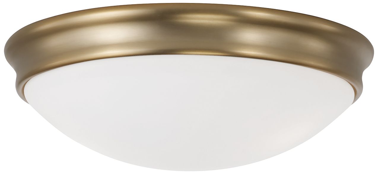 HomePlace Lighting Hansen 3 Light Flush 14" Aged Brass