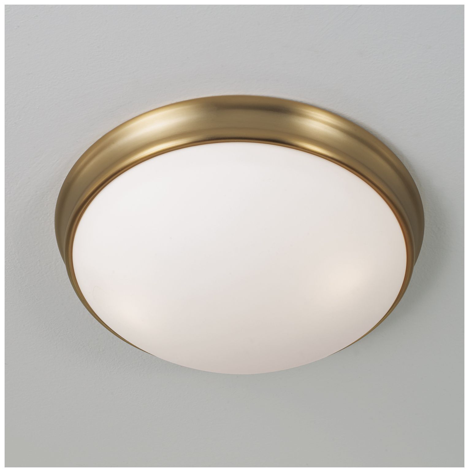 Image 3 HomePlace Lighting Hansen 3 Light Flush 14" Aged Brass more views