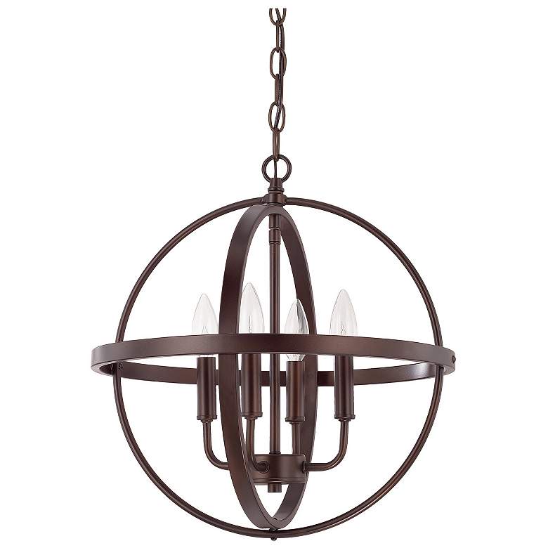 Image 1 HomePlace Lighting Hartwell 4 Light Pendant Bronze