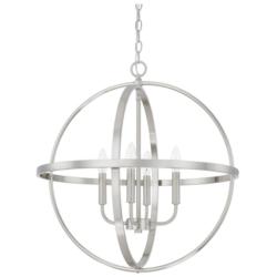 HomePlace Lighting Hartwell 4 Light Pendant Brushed Nickel
